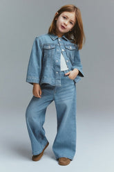 Girls Flared denim jacket - Smgarment's